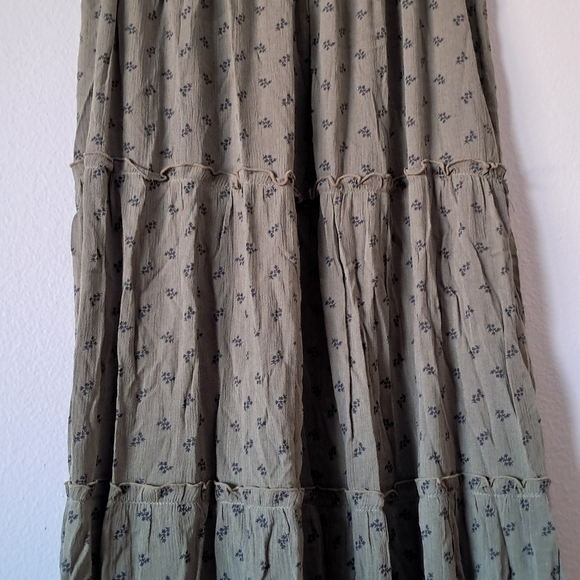 Mossimo Supply Co. Olive Maxi Skirt - Picture 3 of 4